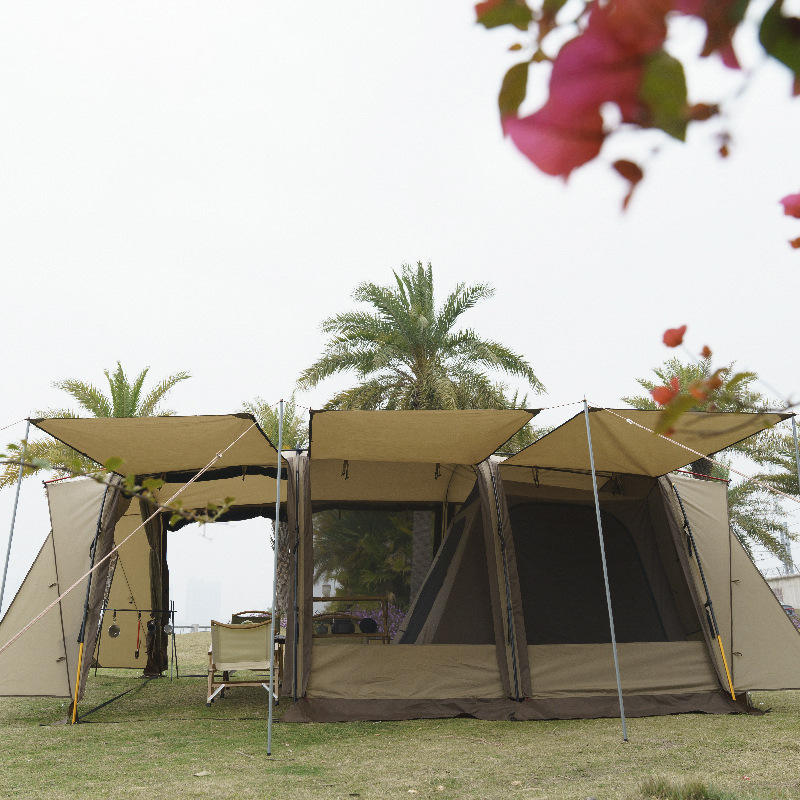 Doppellagiges Luxus-Glamping-Tunnelzelt