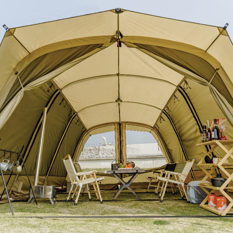Doppellagiges Luxus-Glamping-Tunnelzelt