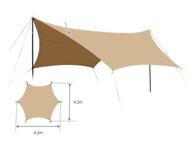 Sonnenschutz für Camping im Freien