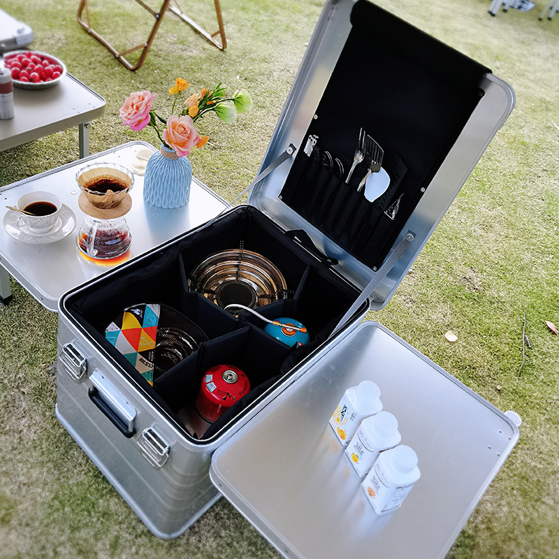 Aluminium Camping Küchenstation mit Aufbewahrungsbox