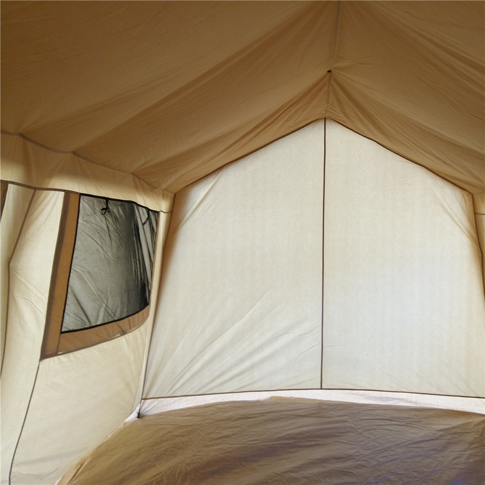Safarizelt mit Baumwoll-Canvas-Wand für Familiencamping