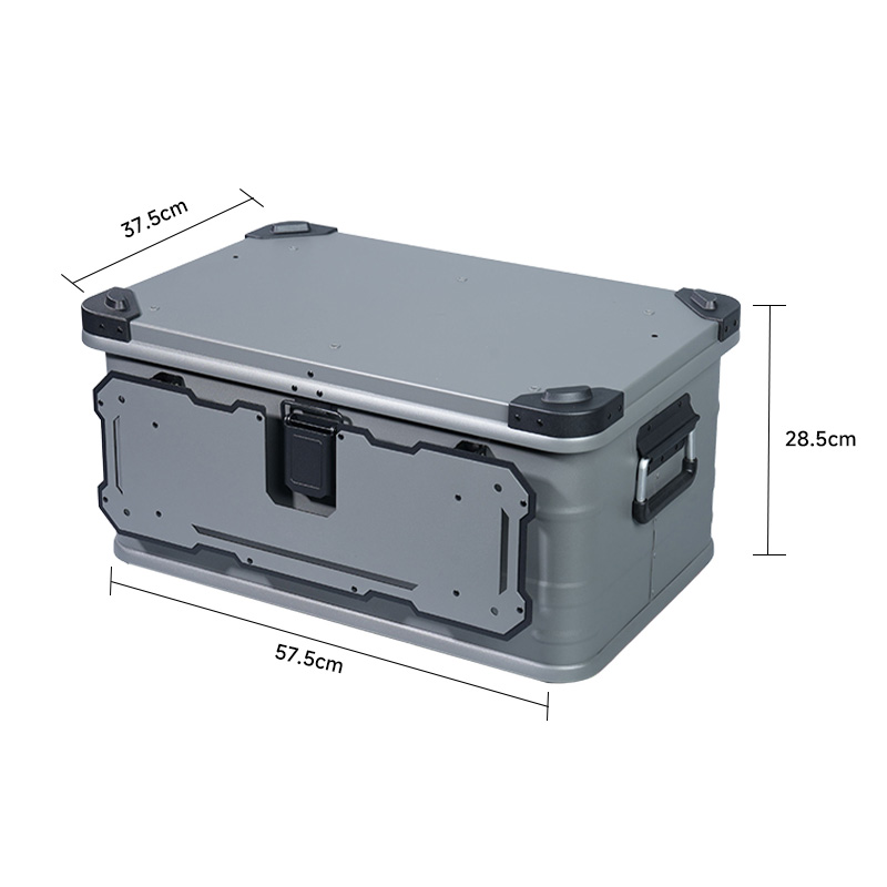 Faltbare Camping-Küchenbox aus Aluminium, 50 l