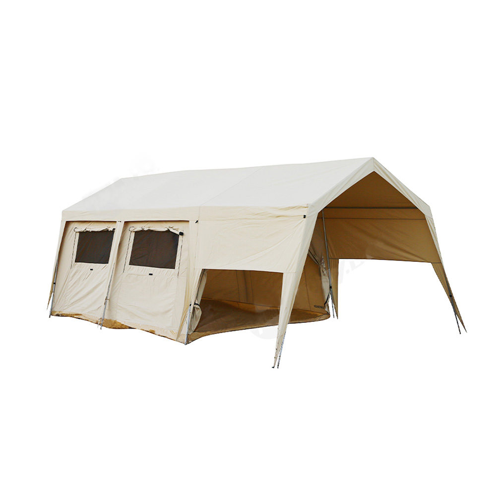 Safarizelt mit Baumwoll-Canvas-Wand für Familiencamping