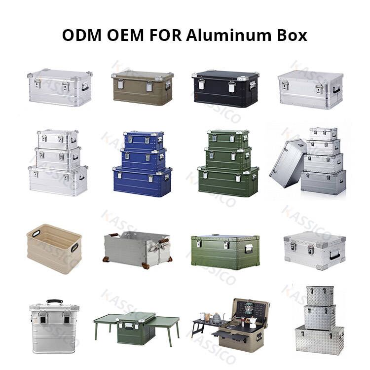Campingboxen und -behälter aus Aluminium