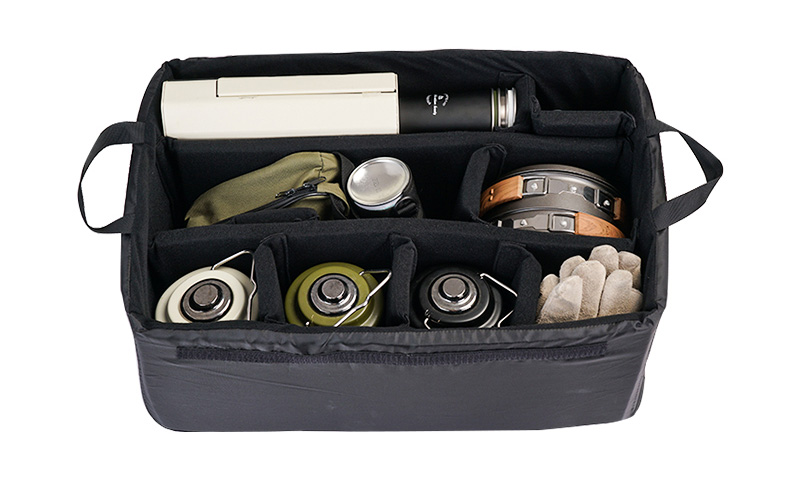 Faltbare Camping-Küchenbox aus Aluminium, 50 l