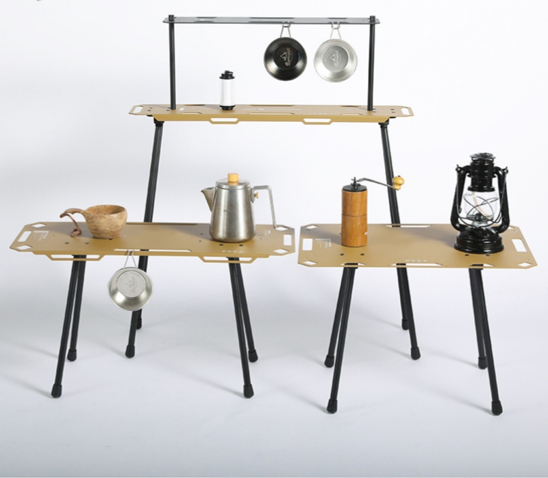 Leichter, zusammenklappbarer taktischer Campingtisch aus Aluminium