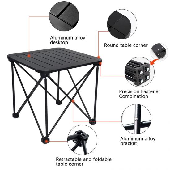 Camping-Picknicktisch aus Aluminium – Klappbare Outdoor-Möbel