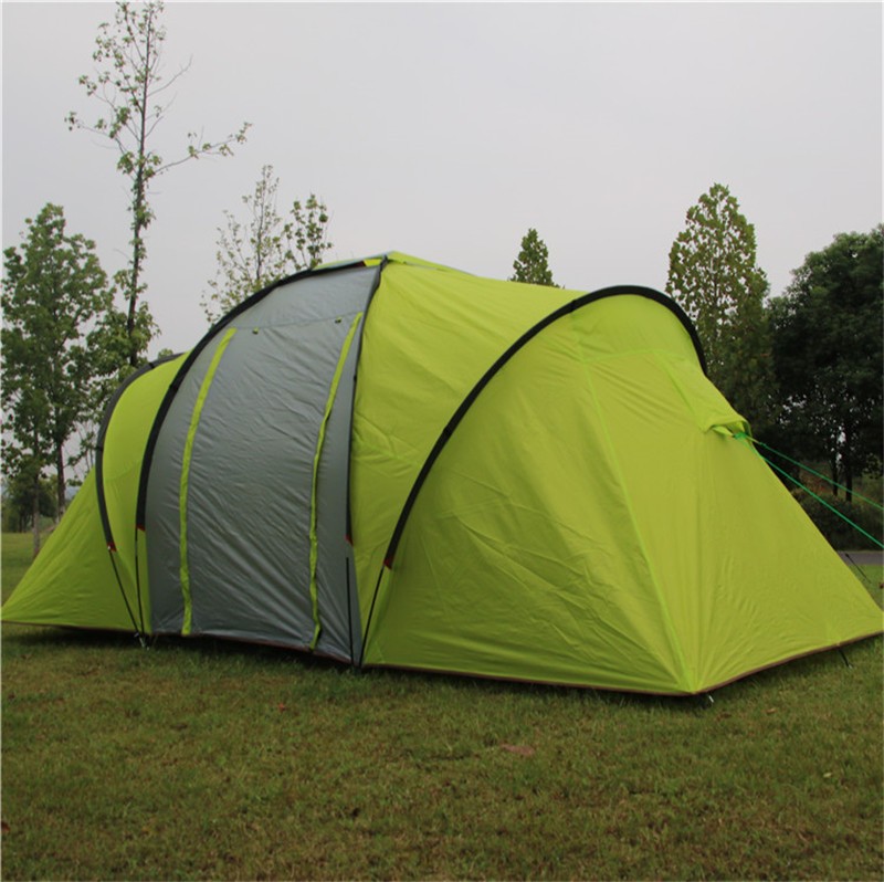 Wasserdichtes Camping-Tunnelzelt mit 2 Zimmern