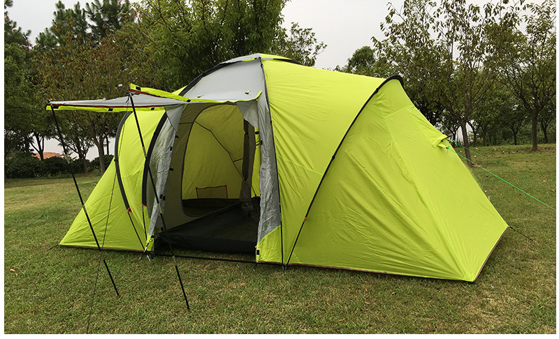 Wasserdichtes Camping-Tunnelzelt mit 2 Zimmern