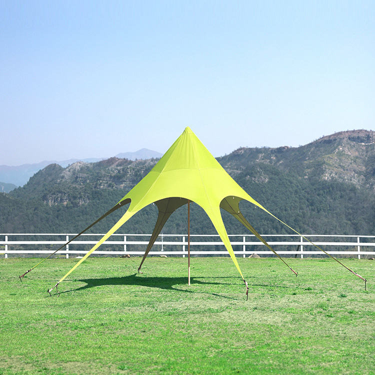 Buntes benutzerdefiniertes Stern-Camping-Sonnenschirmzelt