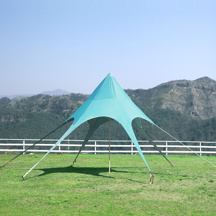 Buntes benutzerdefiniertes Stern-Camping-Sonnenschirmzelt