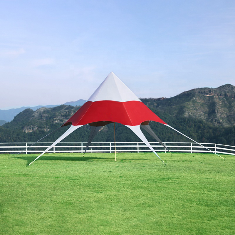 Buntes benutzerdefiniertes Stern-Camping-Sonnenschirmzelt