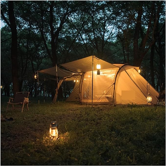 Regenfestes 2-Raum-Camping-Tunnelzelt