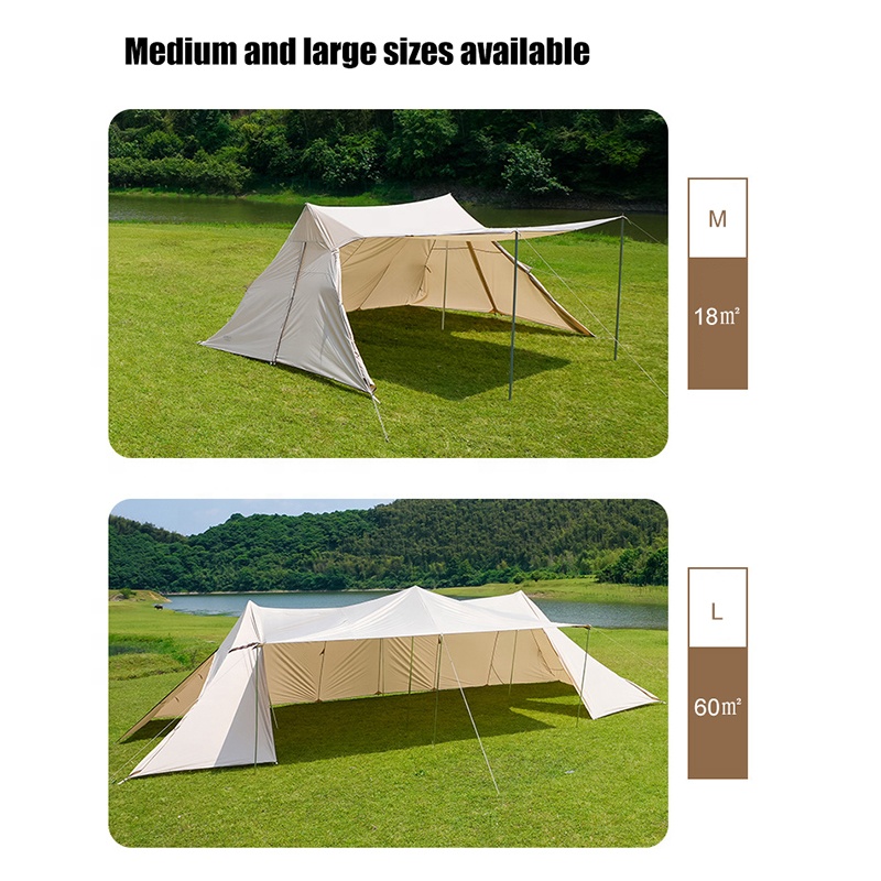 60m² großes Camping-Vorzelt