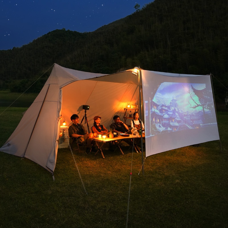 60m² großes Camping-Vorzelt