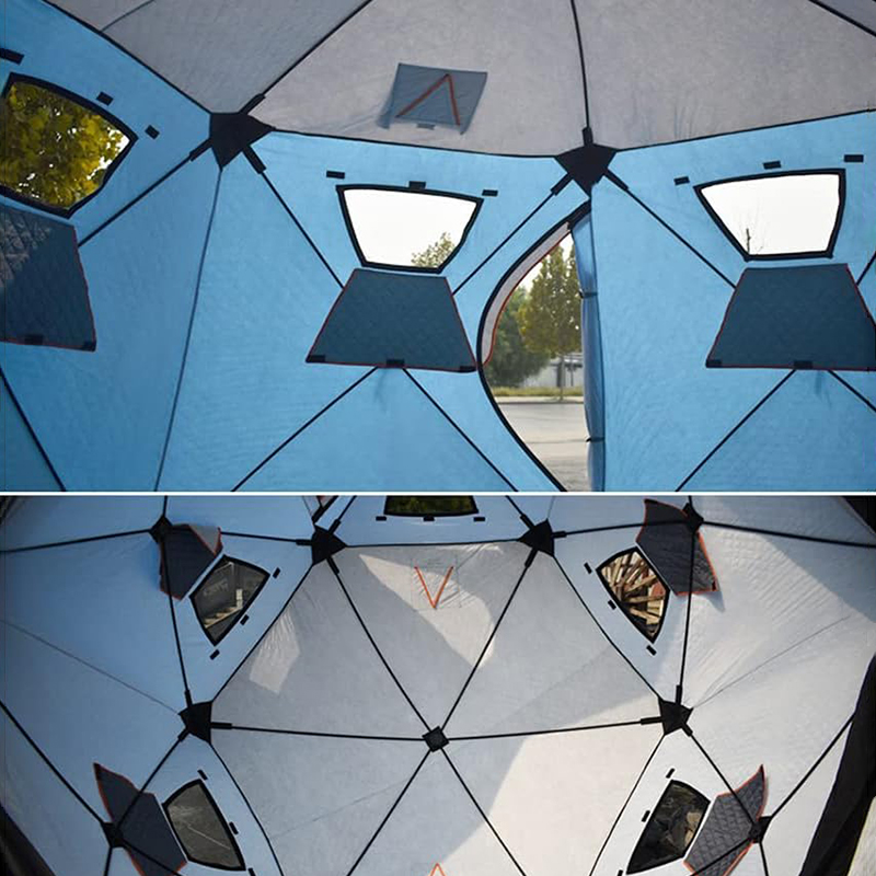 Individuelles Pop-up-Saunazelt - Schneefischerzelt